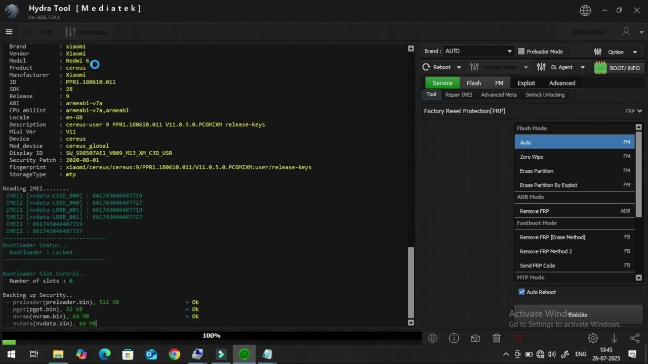 Hydra Tool Frp Unlock 1 Click Brom Mode || Hydra Tool FRP Unlock || Mobile FRP Bypass Hydra Tool 