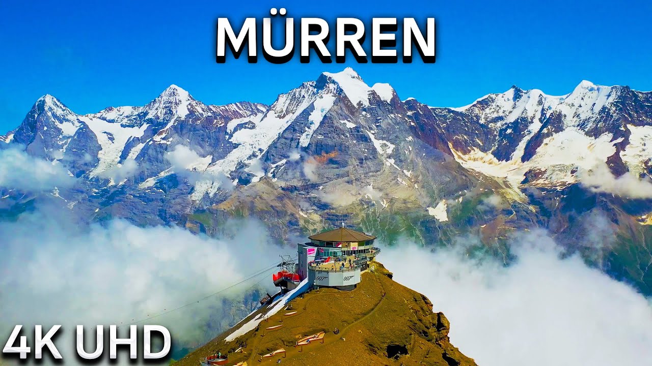 Mürren, Switzerland in 4K | Short Scenic Video of a Picturesque Swiss Village