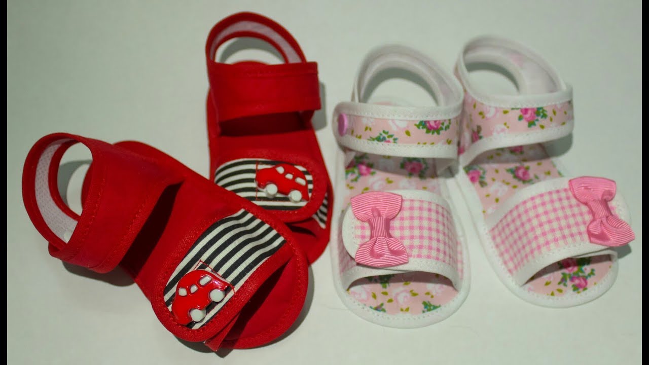 DIY:BABY SHOES como fazer sandalinha de bebe com vies LEVY BABY