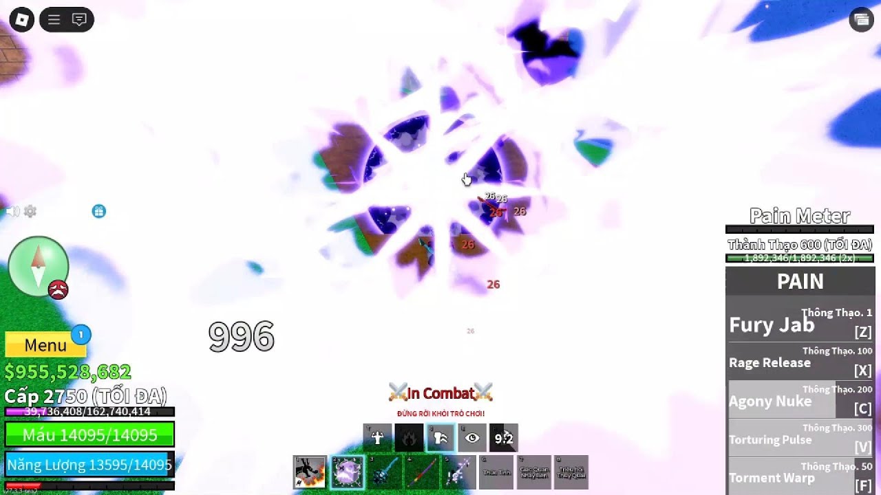 Hãy cảm nhận nỗi đau - Pain /#bloxfruits #roblox #pain