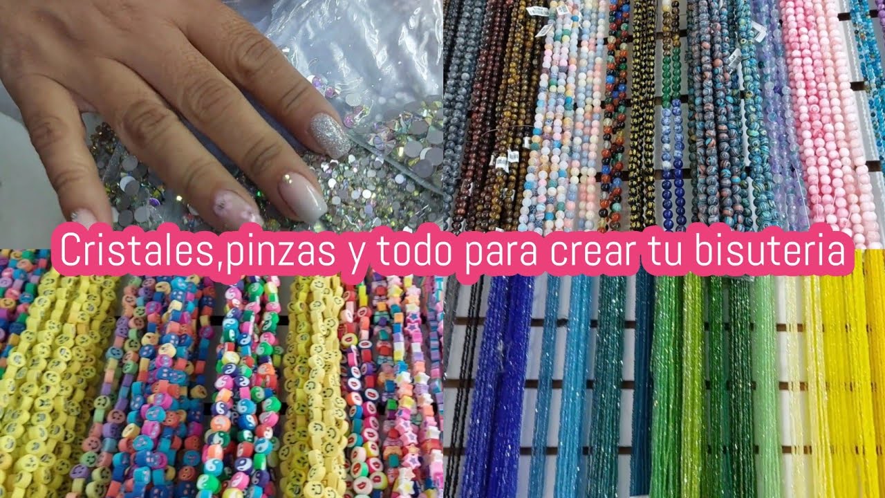 Fimo,onix,cristales,alambre, hilo chino y mucho material en CDMX para crear tu bisutería #nayech