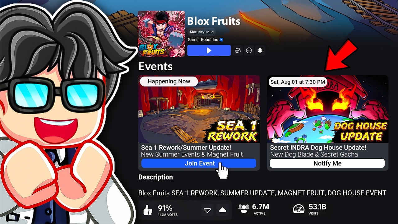 Blox Fruits New SEA 1 REWORK UPDATE Is Here...