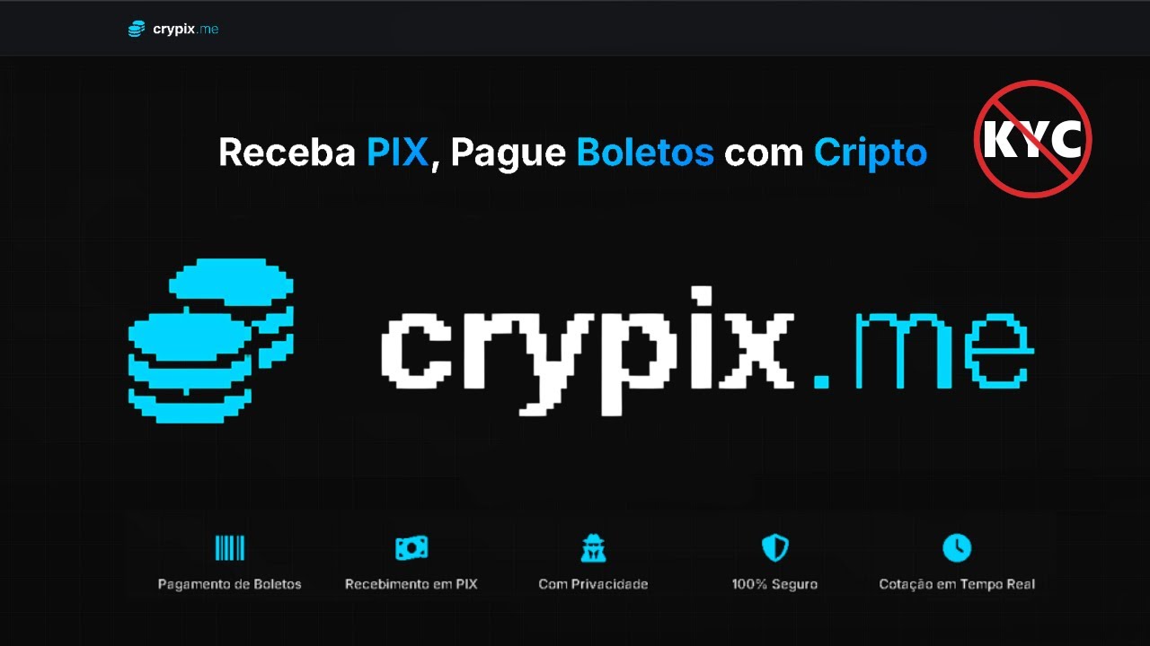Pix e boleto sem identifica&ccedil;&atilde;o com a Crypix