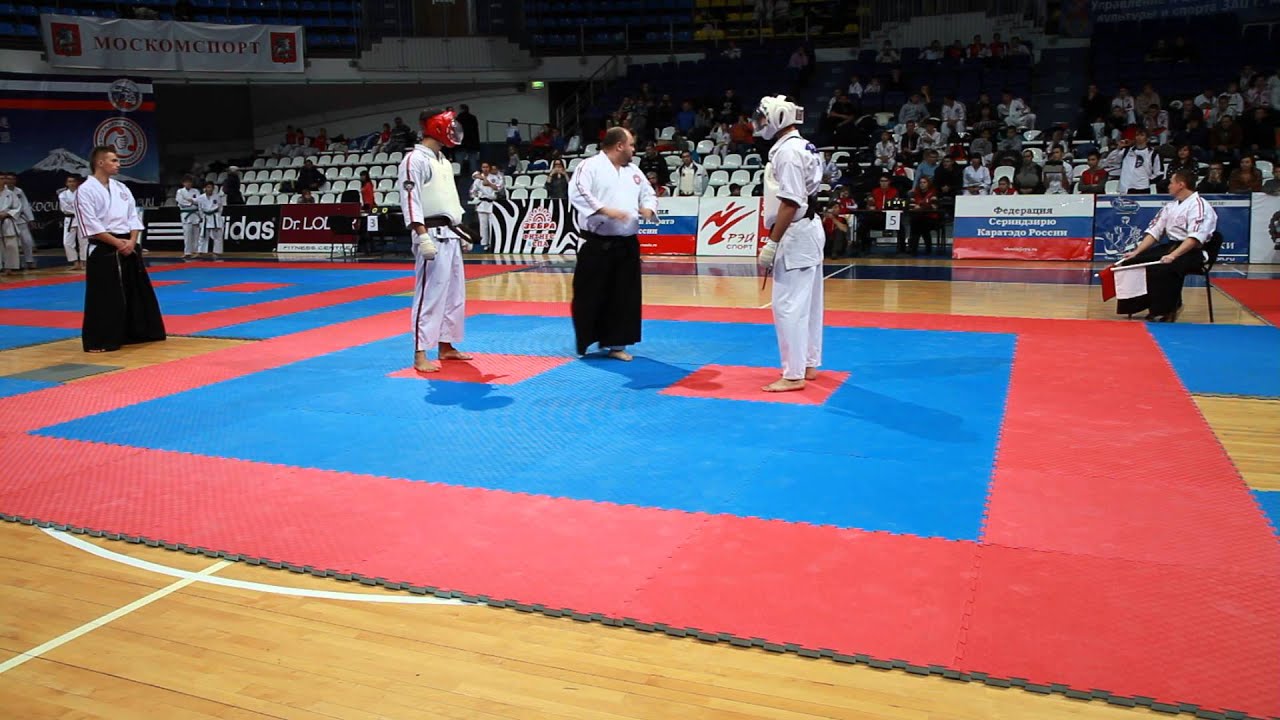 KOSHIKI KARATE. Russia-2014. 85 kg FINAL. Glagovski (RED) vs Bykov (WHITE).