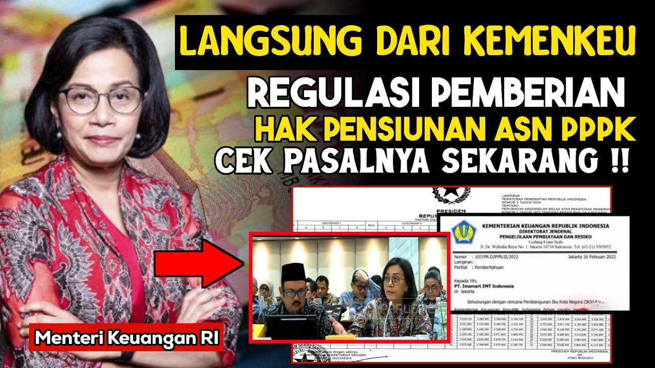 DARI KEMENKEU‼️HAK PENSIUNAN PPPK,,SESUAI REGULASI ‼️