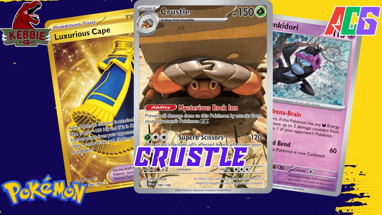 Crustle | Pokemon TCG Live | Standard Gameplay | Phantasmal Flames | Best Meta Decks