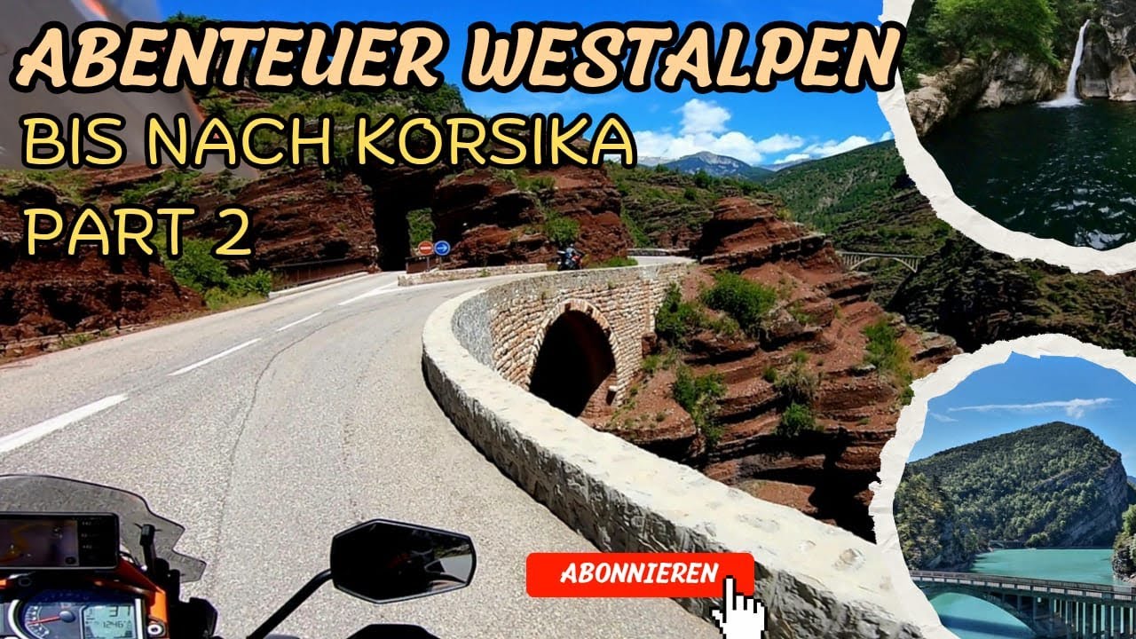 Abenteuer Westalpen bis nach Korsika Part2 #motorradreise #travel