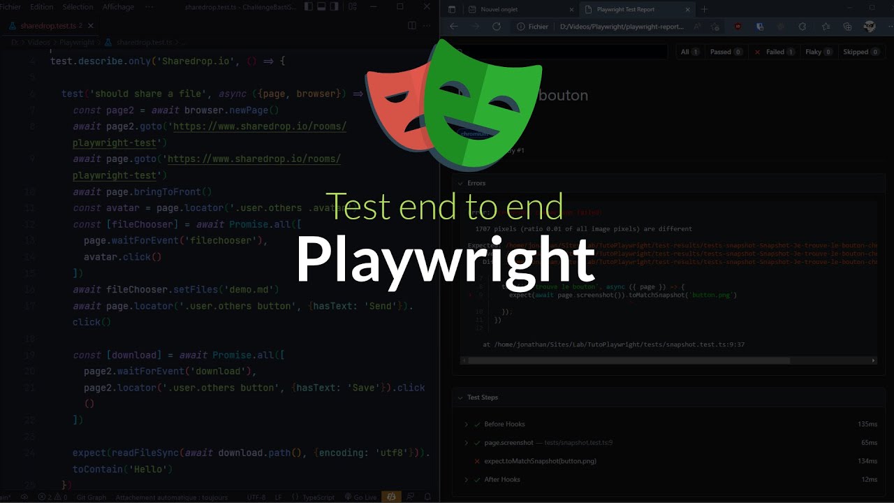 Test end to end avec Playwright