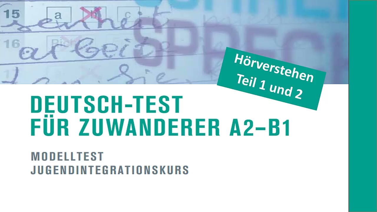 Hörverstehen Modellsatz Niveau A2 B1 Teil 1 und Teil 2