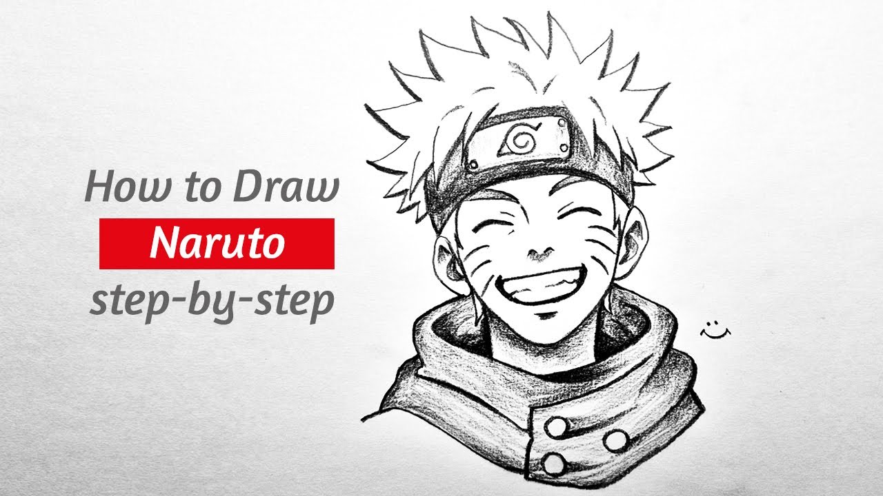 How to draw naruto Uzumaki step by step || Easy anime drawing || Anime drawing for beginners
