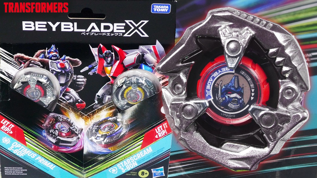 BEAST WARS In BEYBLADE?! Optimus Primal + Starscream Beyblade X Transforms Collaboration Review!