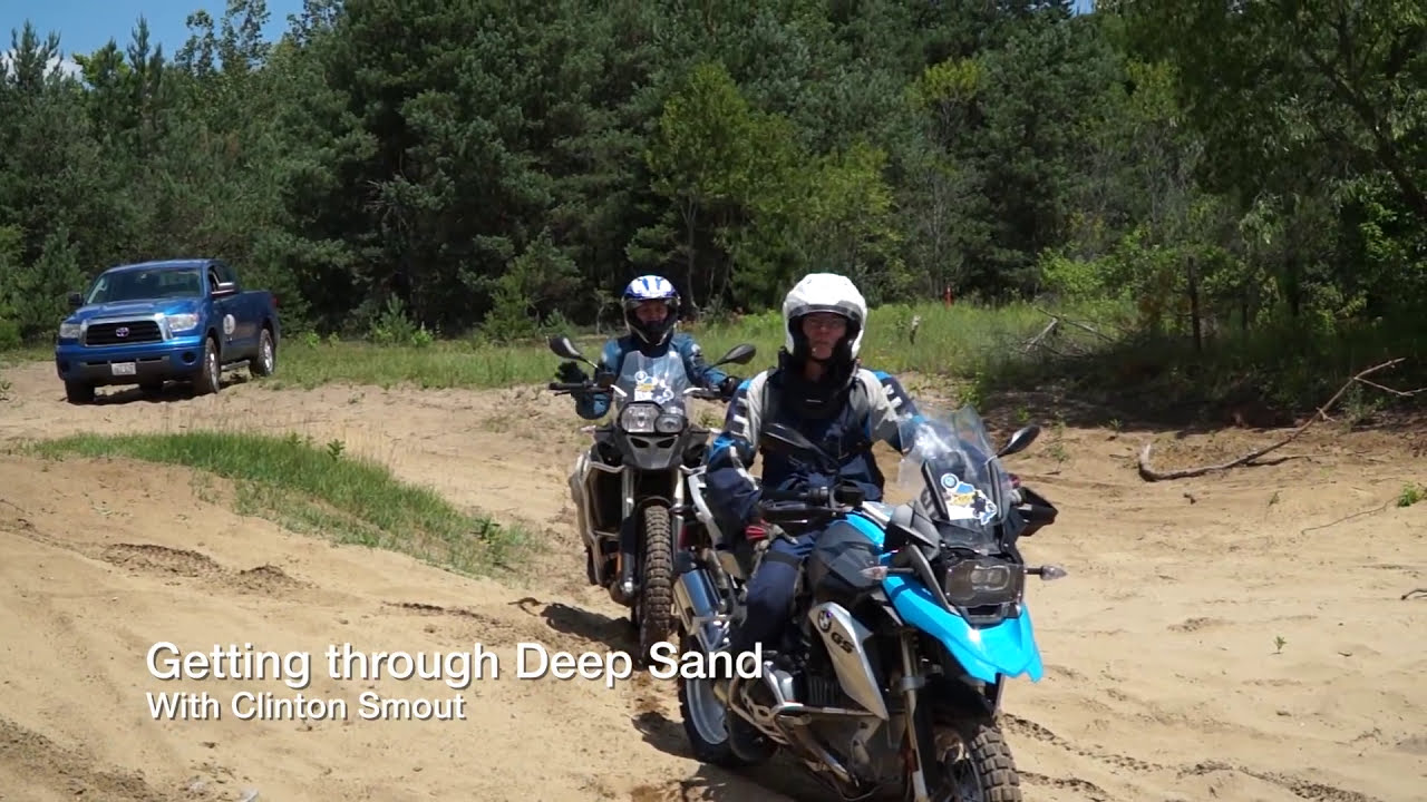 Deep sand riding BMW GS