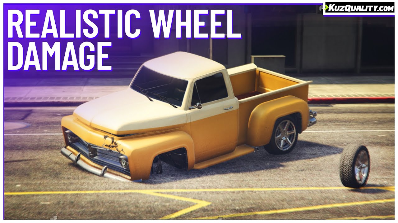 FiveM Script | Realistic Wheel Damage [Standalone] | KuzQuality