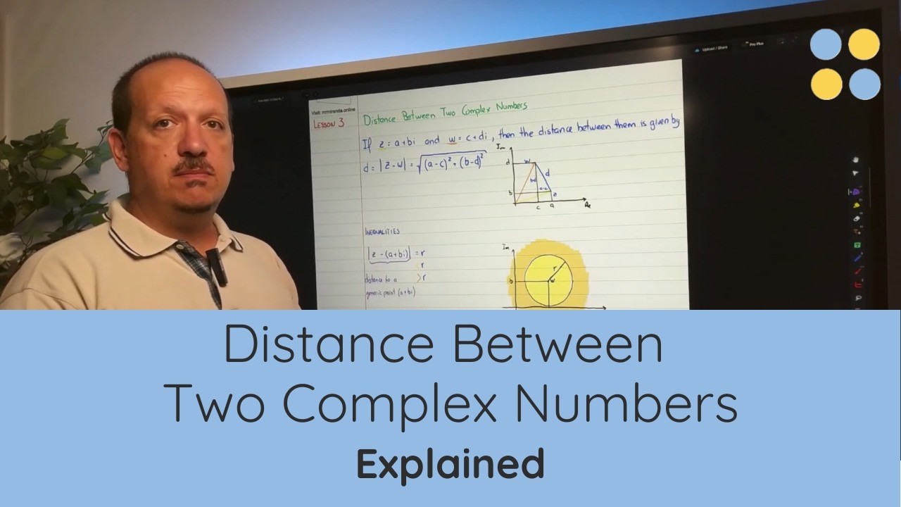 CAIE A-Level Mathematics 9709 | Distance Between Two Complex Numbers Explained