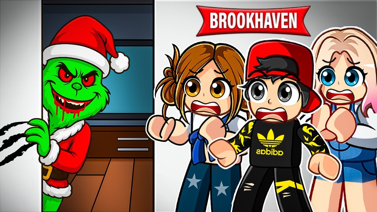 Grinch T&uuml;m Hediyeleri &Ccedil;aldı! 😱 Ece Yeni Yıl Ruhunu Kurtarıyor 💚 Roblox Brookhaven🏡RP
