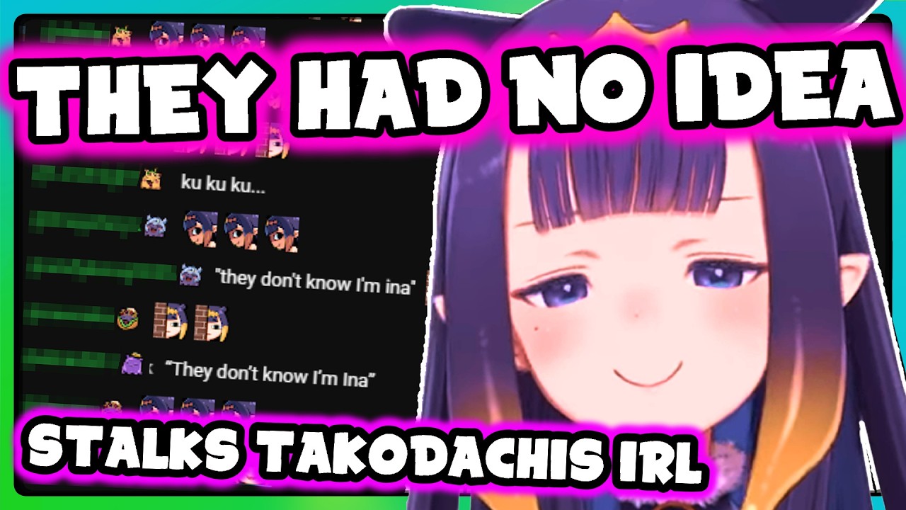 Ina had close encounters with Takodachis IRL at Anime Expo