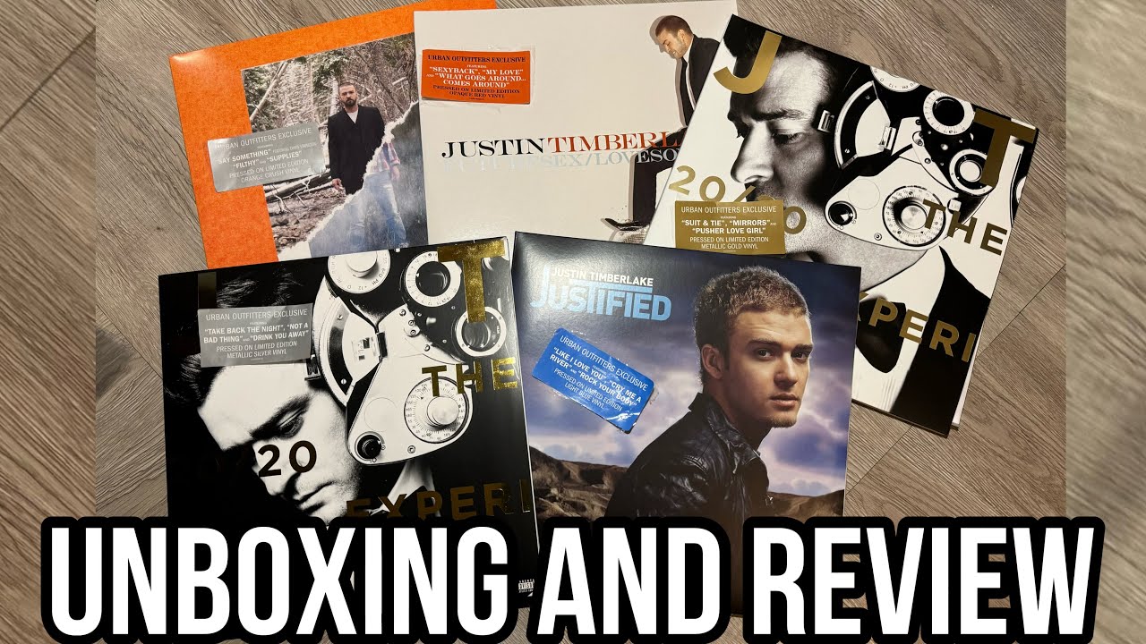 Justin Timberlake Urban Outfitters Exclusive Vinyl Unboxing Justified, FutureSex, 20/20 Experience