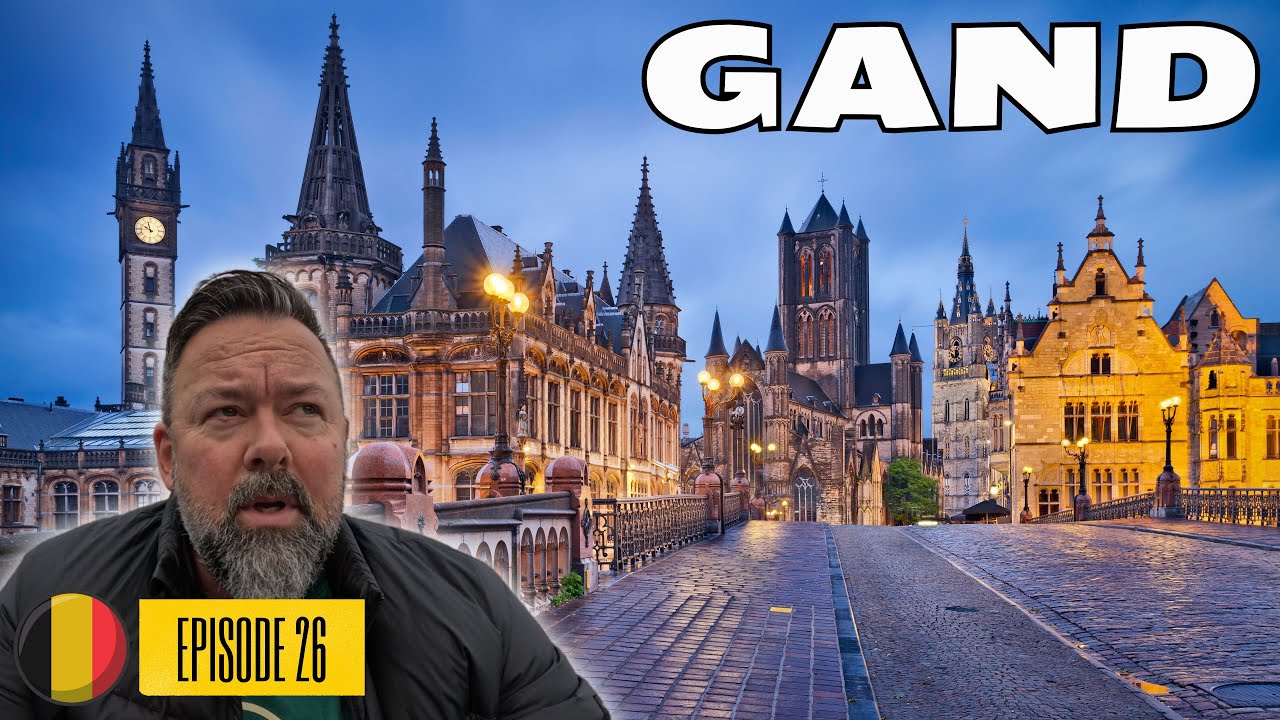 #26 - Belgique : GAND, le beffroi et le château des Comtes de Flandre