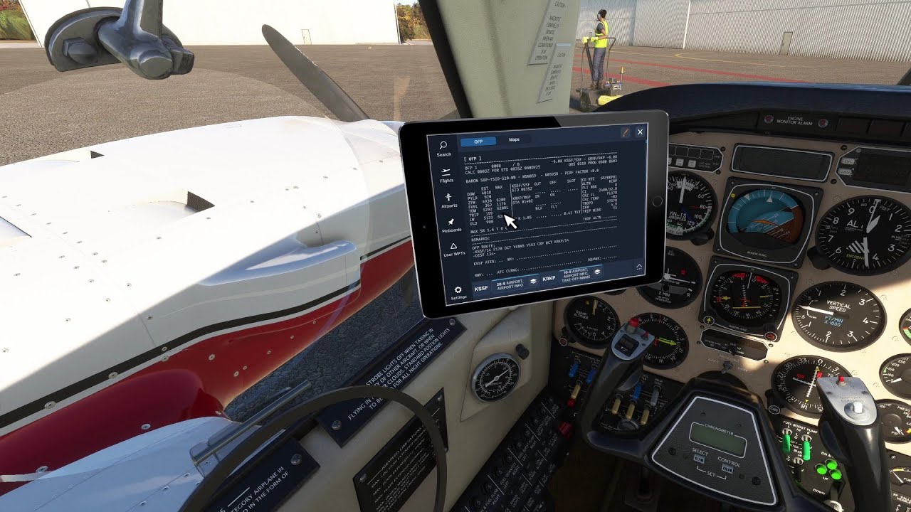 Black Square Baron P/VFR to IFR Flight KSSF to KRKP..