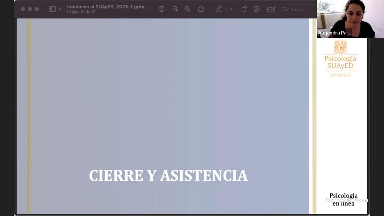 Inducción al SUAyED 2025-1