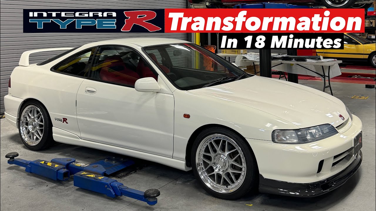 Refreshing our JDM 1998 Honda DC2 Integra Type-R in 18 Minutes!!