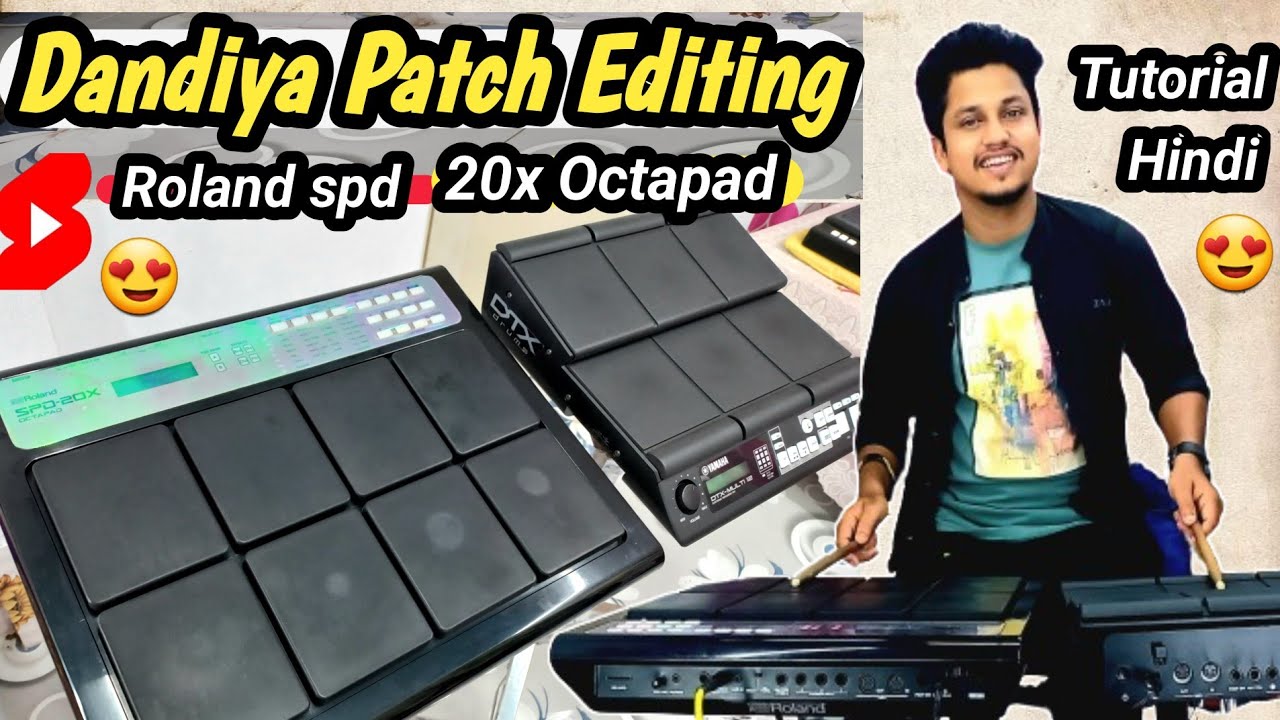 Octapad Dandiya Patch Editing | अक्तपद में डांडिया पेज बजाना सीखे | Best Patch | Hindi Tutorial |