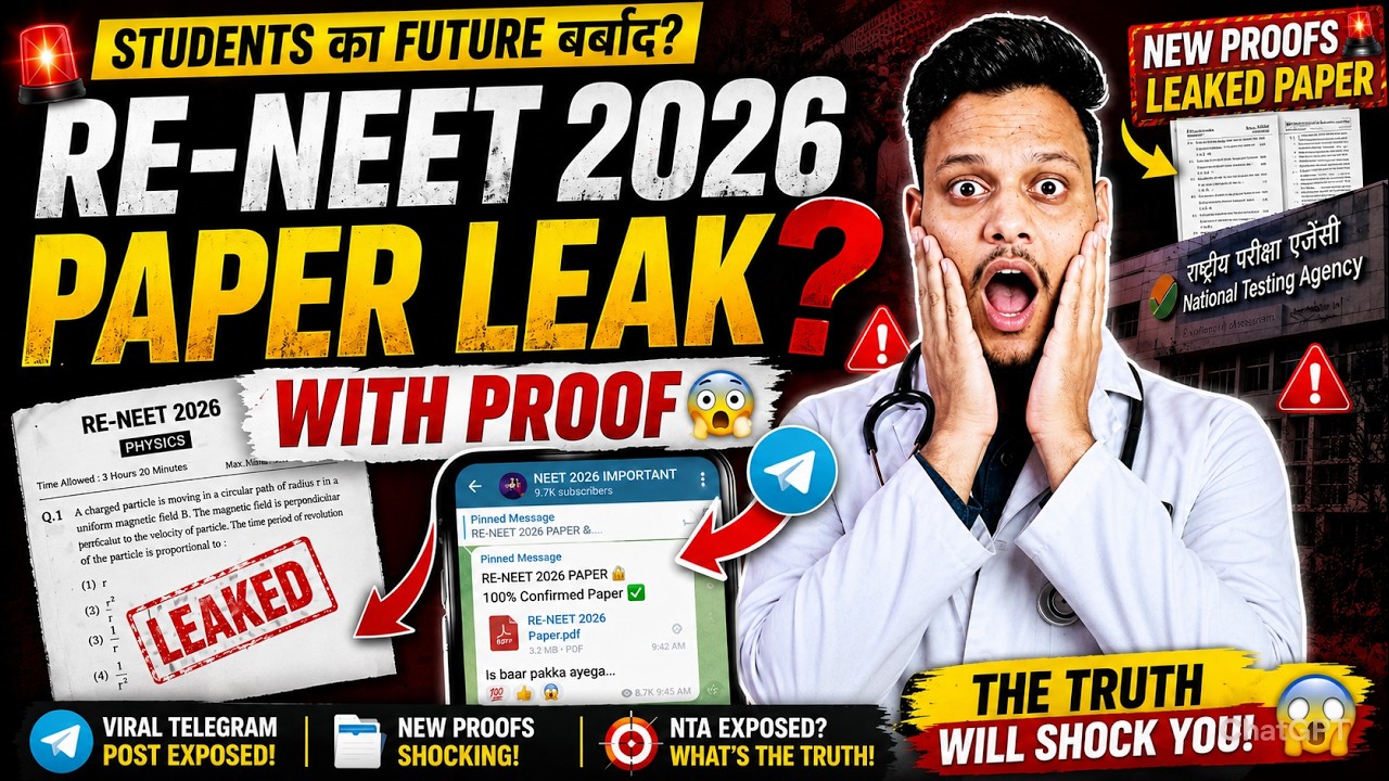 RE-NEET 2026 Paper Leak? 😱 New Evidence Goes Viral | Full Truth Explained