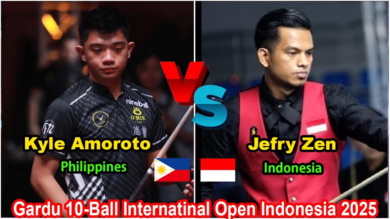 Kyle Amoroto 🆚️ Jefry Zen  | Gardu 10-Ball Internatinal Open Indonesia 2025 | 🔴LIVE 27/4/2025