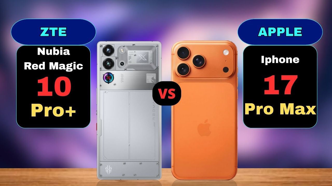 Red Magic 10 Pro Plus vs Iphone 17 Pro Max Comparison