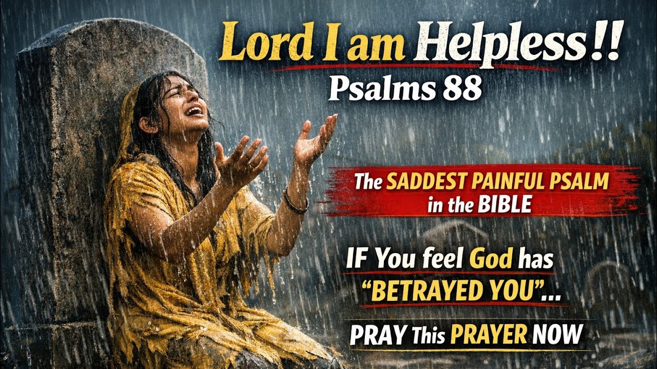 'LORD, I AM HELPLESS' _ PRAY with the MOST PAINFUL PSALM in the BIBLE. PSALMS 88 #prayer #worship