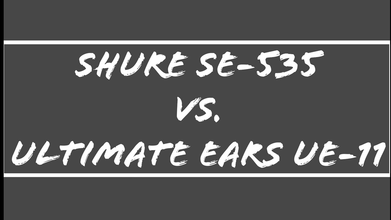 In-Ear Monitors: Shure vs Ultimate Ears