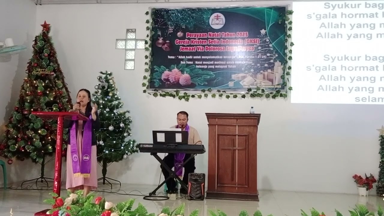 Ibadah Minggu, 18-01-2026 di GKSI Jemaat Via Dolorosa Lupu Peruca. Wl: Ibu Silvia Novarianti