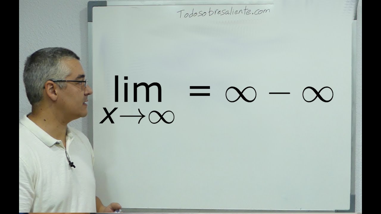 Límite infinito menos infinito, indeterminación.
