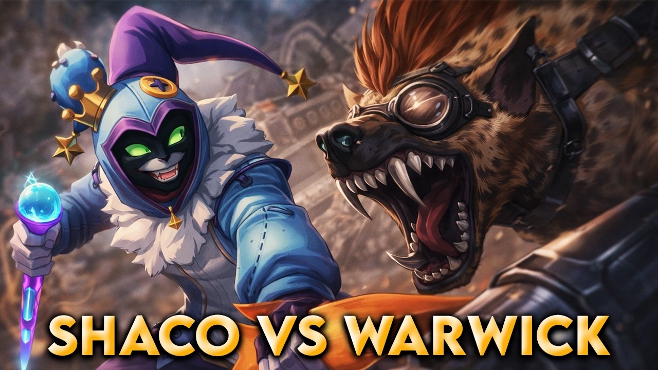 SHACO AP JGL VS WARWICK 9 KILLS DOMINATION | Invisible One Shot Madness! | League of Legends