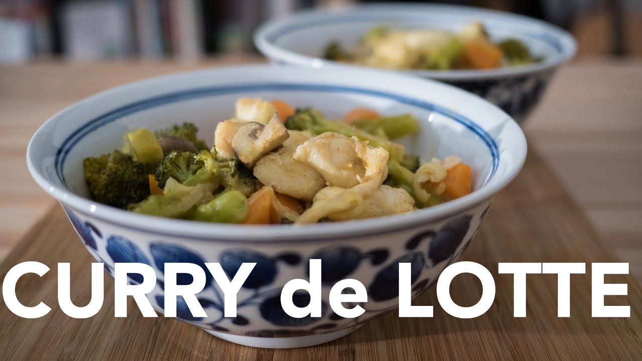 How to make Monkfish Curry and Japanese rice — Comment faire un Curry de Lotte et riz japonais