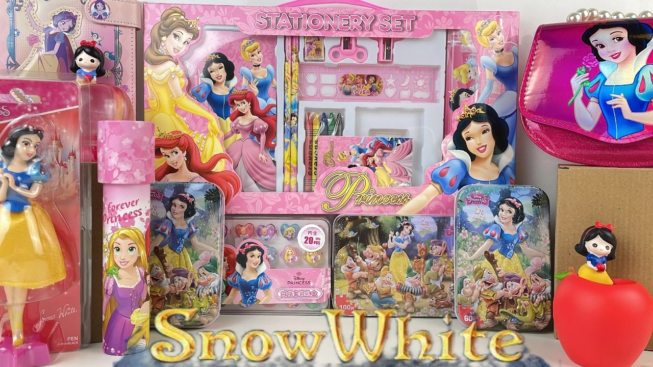 12 minutes Disney Snow White Toy Collection Unboxing | Pop Adventures | SNOW WHITE TOYS ASMR