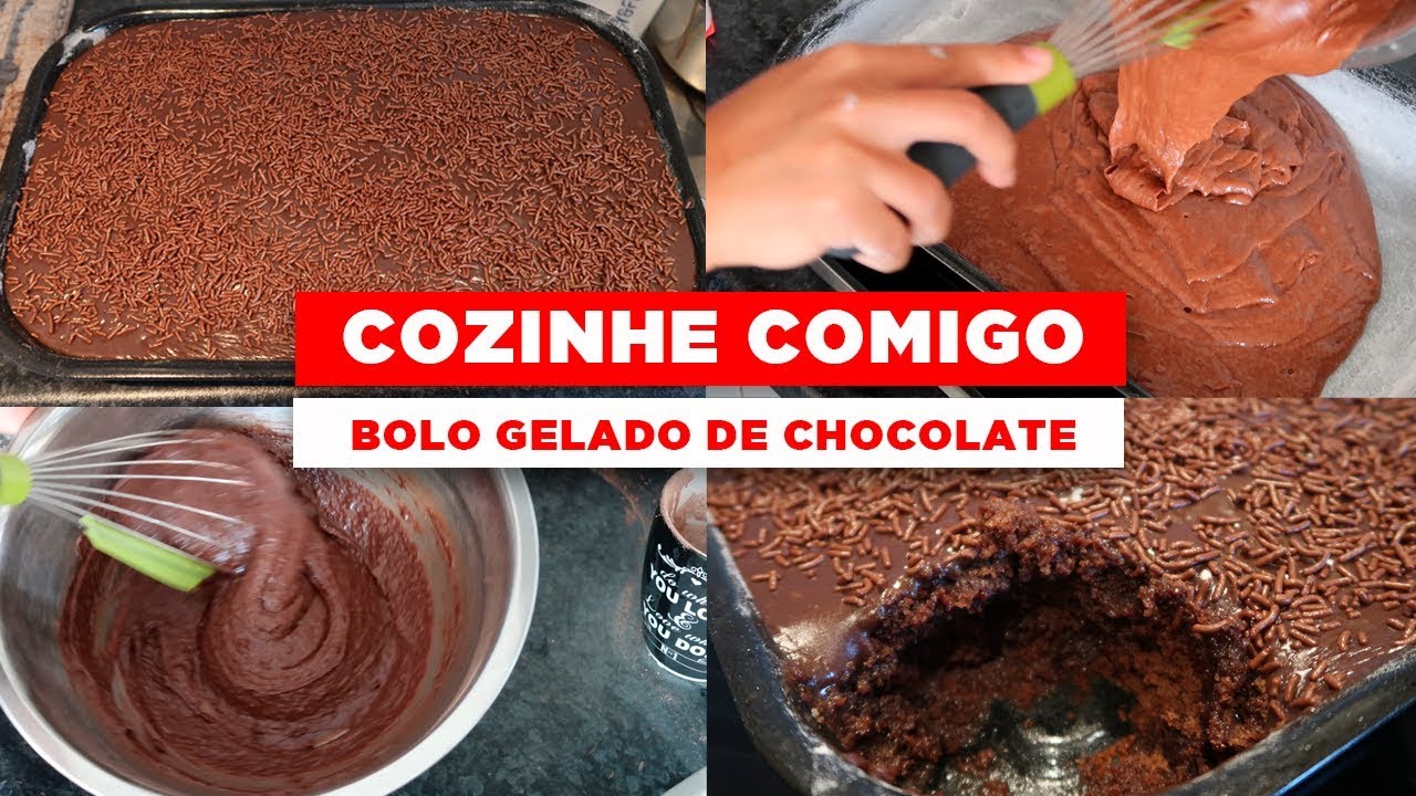 COZINHE COMIGO: Bolo gelado de chocolate (bem molhadinho)