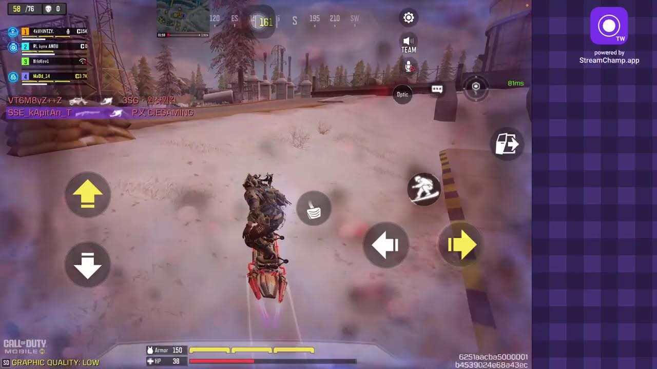 Broadcast powered by StreamChamp