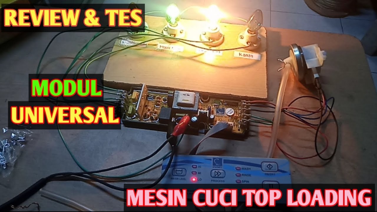 CARA PASANG MODUL UNIVERSAL MESIN CUCI