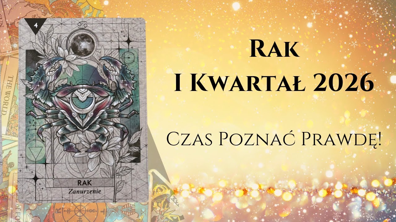 ♋️ RAK I KWARTAŁ 2026: Czas Poznać Prawdę! ♋️ #theunknownpath #horoskop