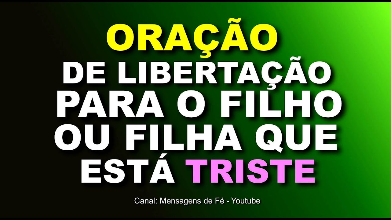 Oração Para Filho ou Filha Que Está Triste e Com Depressão