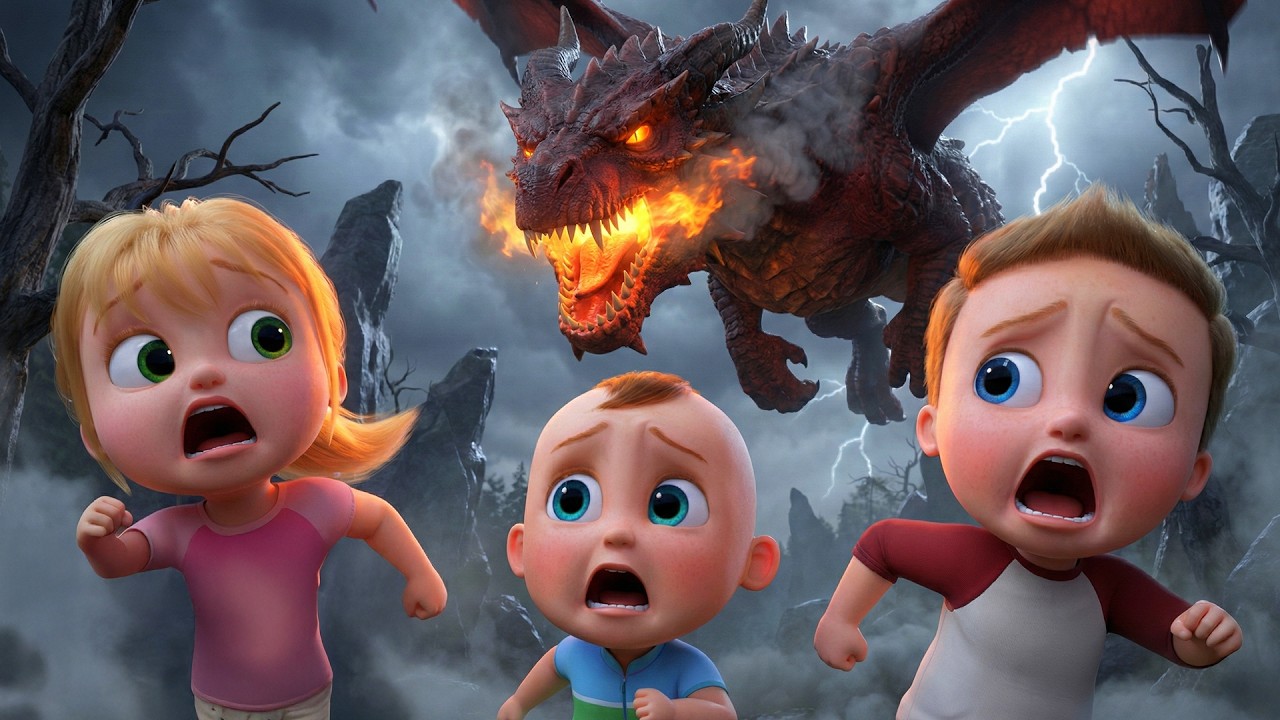 Big Dinosaur Jungle Rescue Adventure 🦖🚁 | Kids Story | 3D Cartoon for Toddlers