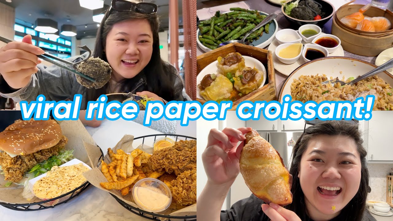 пробуем ресторан Bougie Dimsum 🥟, вирусный круассан из рисовой бумаги 🥐 + мы вернулись!!! 🥰