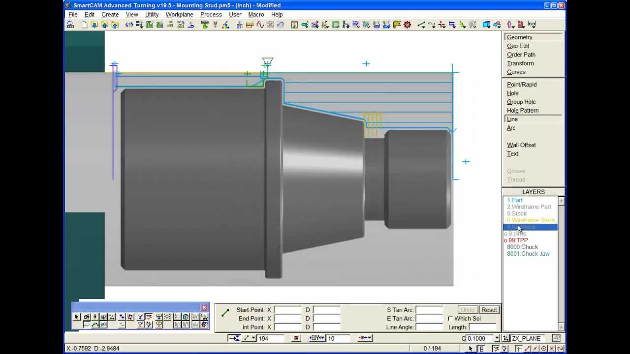 SmartCAM V19.5 CAM Software for Turning: Improved Threading, Grooving and Parting