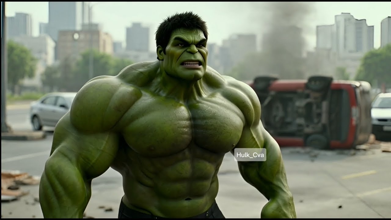 Hulk Ne soldier ke sath milkar city bachai ek invisible virus se #hulk hulk smashing