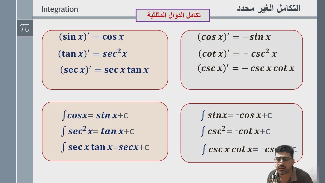 التكامل الغير محدد