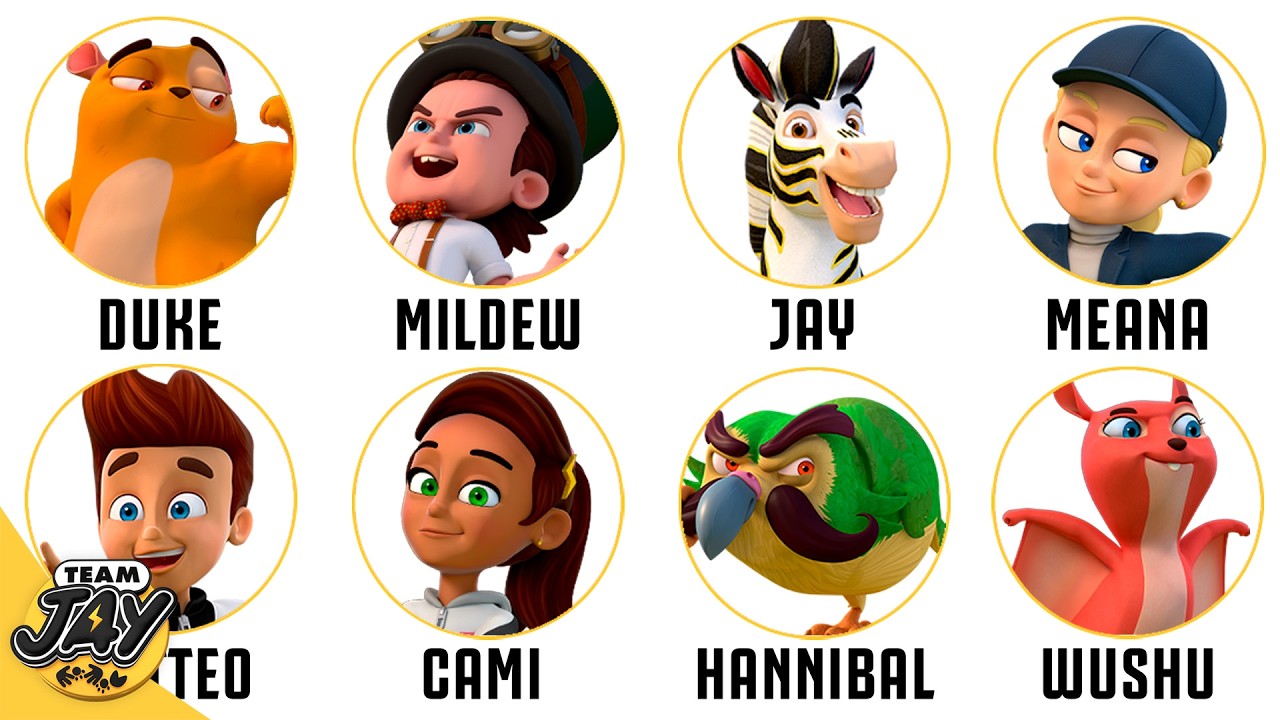 🔍❓ ¿Conoces al TEAM JAY? 🦓🐹 ¡Descubre a sus HÉROES y VILLANOS! 🦸‍♂️😈 Vídeos para Niños ⚽