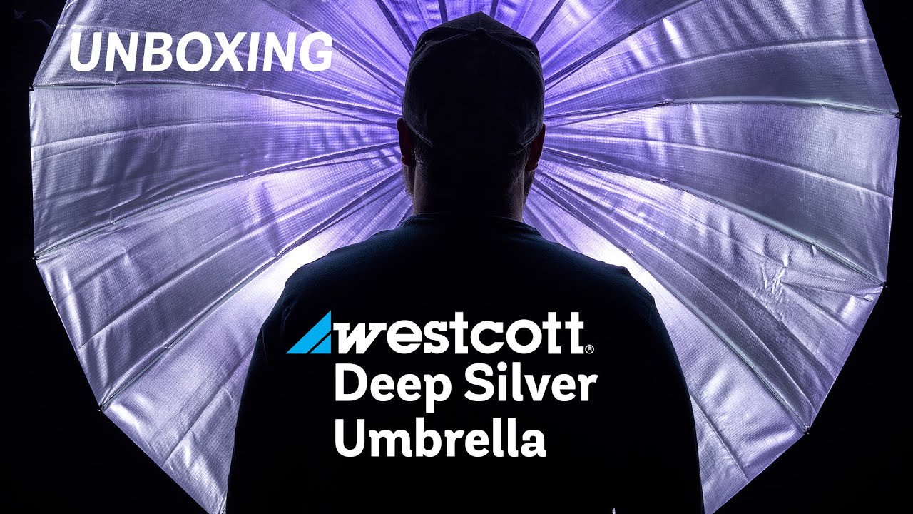 Распаковка зонта Westcott Deep Umbrella — Silver Bounce (53 дюйма) и Diffusion