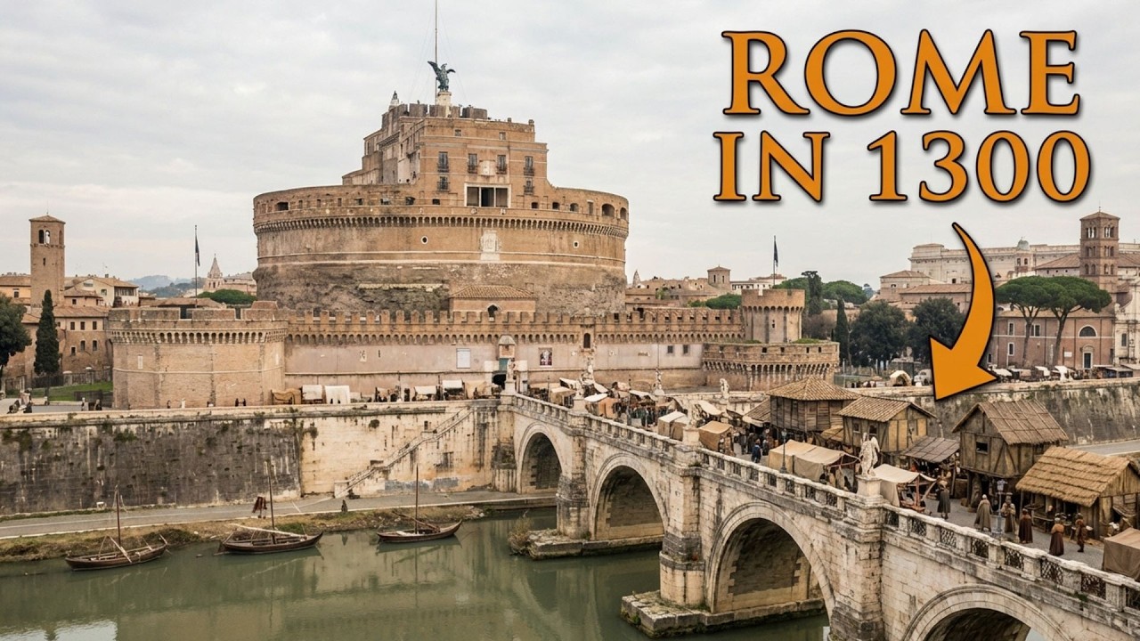 A Tour of Rome in the Year 1300 (AI Reconstruction)