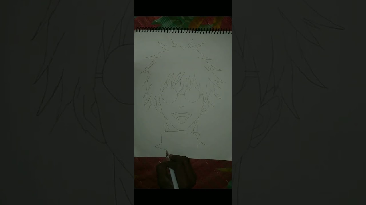 Gojo drawing making 😇